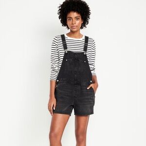 Slouchy Jean Shortalls -- 3.5-inch inseam